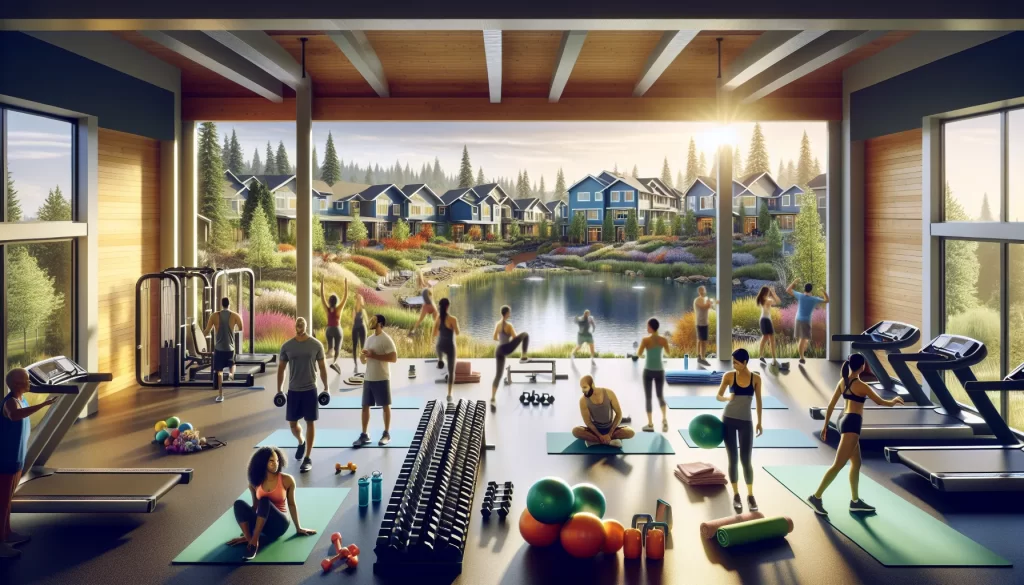 vibrant gym space in neighborhood