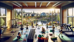 vibrant gym space in neighborhood