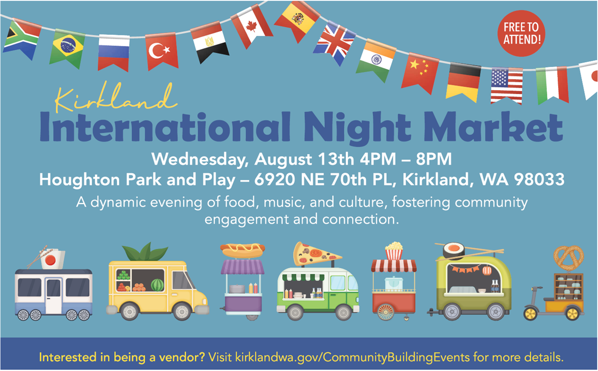 International Night Market Poster Kirkland Personal Training