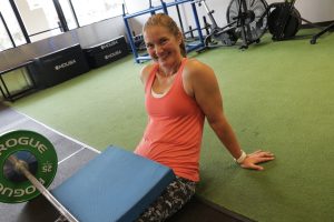 Woman Over 40 strength training for sarcopenia